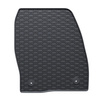 Alfombrillas de goma adecuadas para Ford Kuga II SUV (2012-2019) - alfombras para coche - negro - 4 unidades