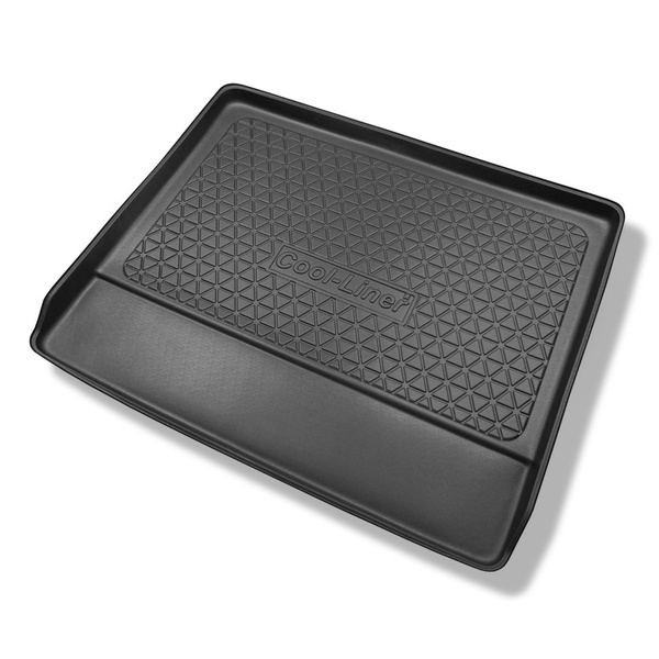 Alfombra para maletero adecuada para Jeep Commander XK SUV (2006-2010) - Protector maletero - Alfombrilla maletero antideslizante - 7 plazas; 3a fila abatible
