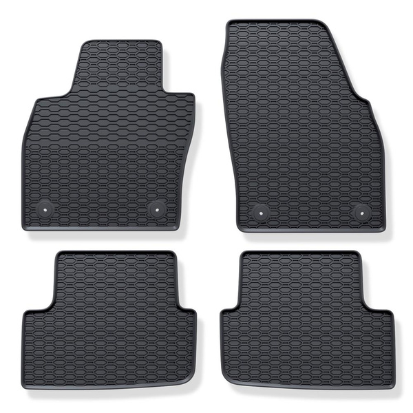 Alfombrillas de goma adecuadas para Audi A1 II Sportback (2018-2024) - alfombras para coche - negro - 4 unidades