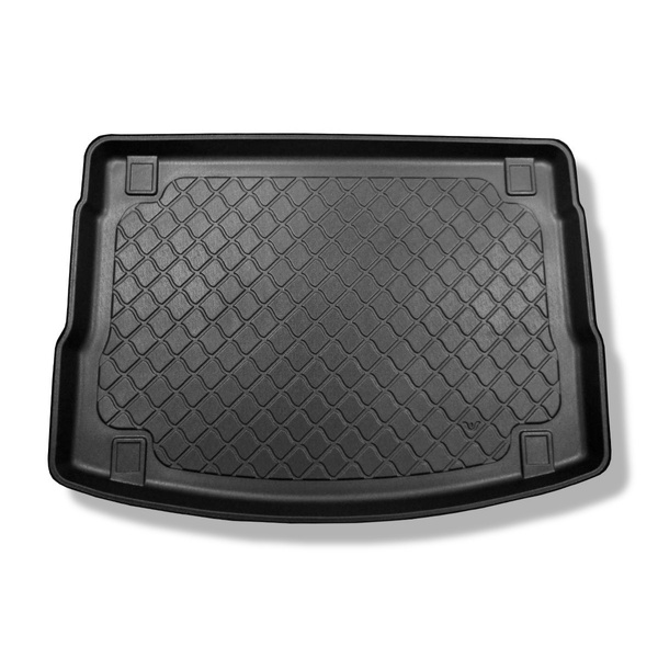 Alfombra para maletero adecuada para Hyundai i30 III PD Hatchback (02.2017-....) - Protector maletero - Alfombrilla maletero antideslizante - parte superior del maletero; con base del maletero a dos niveles; no adecuado para 48V-Hybrid; sin subwoofer