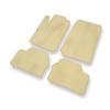 Alfombrillas de Velour adecuadas para Opel Vectra B Caravan, Hatchback, Berlina (1995-2002) - alfombras para coche - Premium color beige