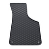 Alfombrillas de goma adecuadas para Audi A3 8P Hatchback, Sportback (2003-2012) - alfombras para coche - negro - 4 unidades