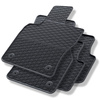 Alfombrillas de goma adecuadas para Volkswagen Tiguan II SUV (2016-2024) - alfombras para coche - negro - 4 unidades