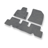 Alfombrillas de Velour adecuadas para Citroen C4 Picasso II Monovolumen (2013-2018) - alfombras para coche - Premium color gris