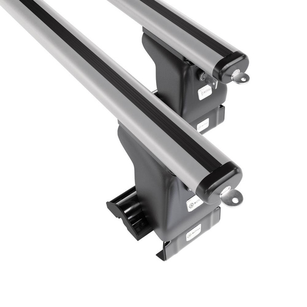 Portaequipajes de techo adecuadas para Nissan Juke mk I (F15) SUV (2010-2019) - baca plata para coche - barras para techo de coche - sin puntos de montaje - aluminio