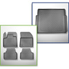 Conjunto de alfombrilla para maletero y alfombrillas para el interior del coche TPE para: Citroen C5 Aircross Plug-in Hybrid SUV (01.2020-....)