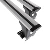 Portaequipajes de techo adecuadas para Toyota Yaris mk I Hatchback (2004-2005) - baca plata para coche - barras para techo de coche - sin puntos de montaje - aluminio