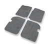 Alfombrillas de Velour adecuadas para Suzuki Vitara I Cabrio, SUV (1988-1997) - alfombras para coche - Premium color gris