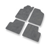 Alfombrillas de Velour adecuadas para Toyota Avensis I Familiar, Liftback, Berlina (1997-2003) - alfombras para coche - Premium color gris