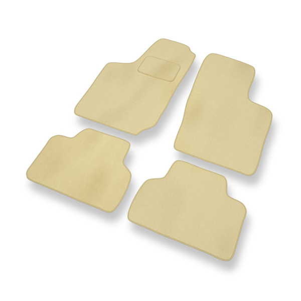 Alfombrillas de Velour adecuadas para Opel Tigra A Coupé (1994-2000) - alfombras para coche - Premium color beige