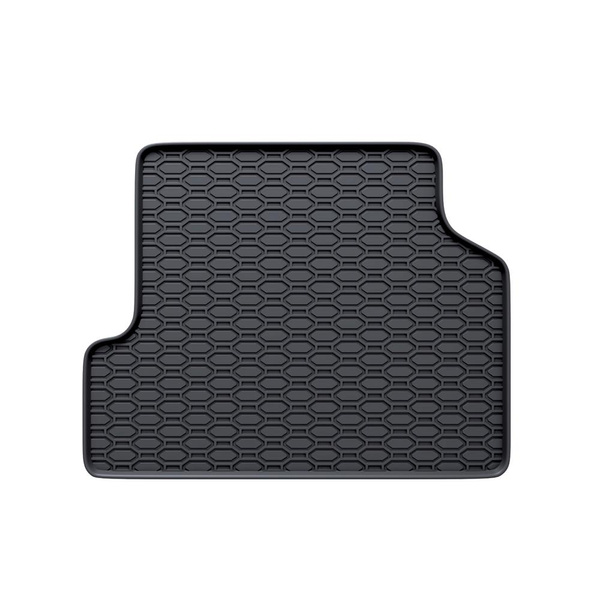 Alfombrillas de goma adecuadas para Ford Focus II Hatchback, Familiar, Berlina (2003-2011) - alfombras para coche - negro - 4 unidades