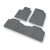 Alfombrillas de Velour adecuadas para Citroen C5 I Familiar, Liftback (2001-2004) - alfombras para coche - Premium color gris