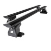 Portaequipajes de techo adecuadas para Citroen C8 Monovolumen (2002-2010) - baca negra para coche - barras para techo de coche - perfil en T - aluminio