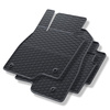 Alfombrillas de goma adecuadas para Mazda 3 III Hatchback, Berlina (2013-2018) - alfombras para coche - negro - 4 unidades