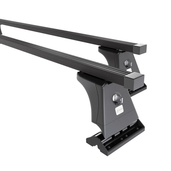 Portaequipajes de techo adecuadas para Mazda 6 mk II Berlina (2008-2012) - baca negra para coche - barras para techo de coche - puntos de montaje - acero