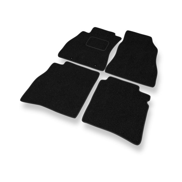 Alfombrillas de fieltro adecuadas para Nissan Pulsar Hatchback (2014-2018) - alfombras para coche - color negro