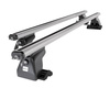 Portaequipajes de techo adecuadas para Peugeot 807 Monovolumen (2002-2010) - baca plata para coche - barras para techo de coche - perfil en T - aluminio