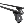 Portaequipajes de techo adecuadas para Iveco Daily III, IV, V, VI Furgoneta (2000-....) - baca negra para coche - barras para techo de coche - puntos de montaje - acero