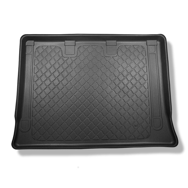 Alfombra para maletero adecuada para Mercedes-Benz Vito W447 Tourer (10.2014-....) - Protector maletero - Alfombrilla maletero antideslizante - tras la tercera fila de asientos; versión Extra larga (Extra Long) (distancia entre ejes 3430 mm; longitud del