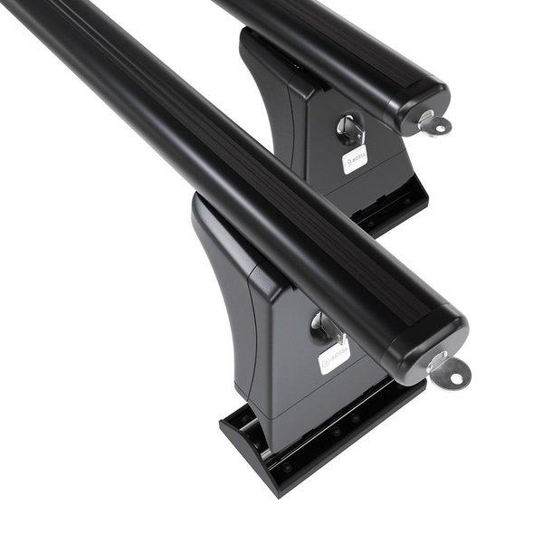 Portaequipajes de techo adecuadas para Peugeot 407 Berlina (2004-2010) - baca negra para coche - barras para techo de coche - puntos de montaje - aluminio