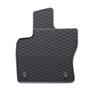 Alfombrillas de goma adecuadas para Skoda Kodiaq I SUV (2016-2024) - alfombras para coche - negro - 4 unidades