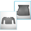 Conjunto de alfombrilla para maletero y alfombrillas para el interior del coche TPE para: Tesla Model X SUV (01.2021-....) - 6 posti; segunda fila; tras la 2ª fila de asientos (3a fila abatible)