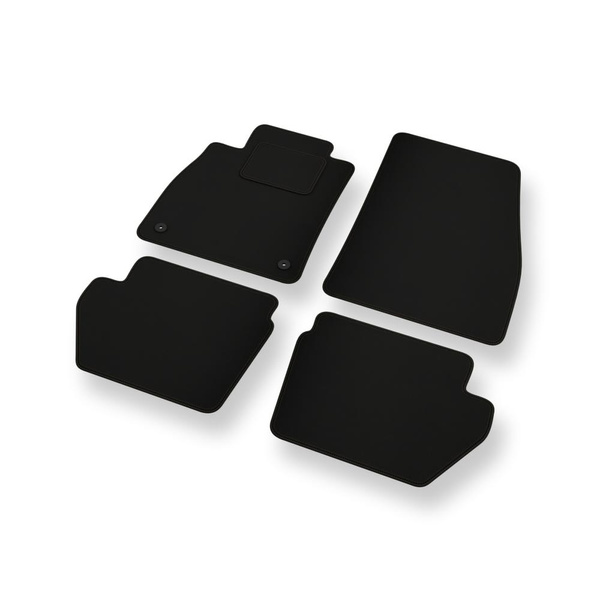 Alfombrillas de fieltro adecuadas para Ford Fiesta VIII Hatchback (2017-2023) - alfombras para coche - color negro