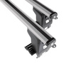 Portaequipajes de techo adecuadas para Kia Rio mk I Berlina (2000-2005) - baca plata para coche - barras para techo de coche - sin puntos de montaje - aluminio