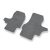 Alfombrillas de Velour adecuadas para Ford Transit IV/V Furgoneta (1994-2000) - alfombras para coche - Premium color gris