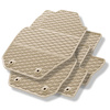 Alfombrillas de goma adecuadas para Volvo XC60 I SUV (2008-2017) - alfombras para coche - beige - 4 unidades