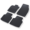Alfombrillas de goma adecuadas para Audi Q4 e-tron SUV, Sportback (2021-....) - alfombras para coche - negro - 4 unidades