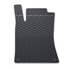 Alfombrillas de goma adecuadas para Mercedes-Benz Classe A W176 Hatchback (2012-2017) - alfombras para coche - negro - 4 unidades