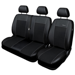 Fundas de asientos hechas a medida para Ford Transit Custom Furgonetaeta (2012-2023) solo asientos delanteros - nero