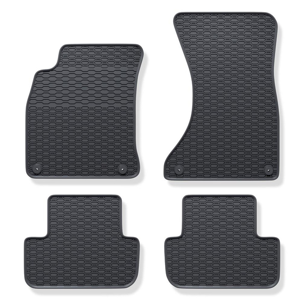 Alfombrillas de goma adecuadas para Audi A5 8T Sportback (2007-2016) - alfombras para coche - negro - 4 unidades