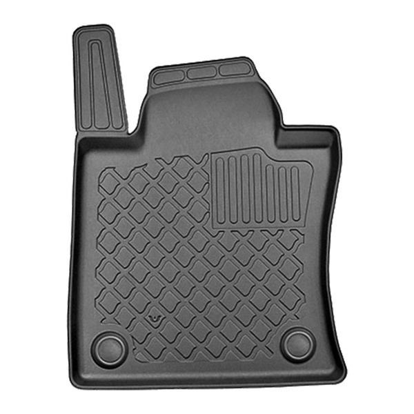 Conjunto de alfombrilla para maletero y alfombrillas para el interior del coche TPE para: Ssangyong Korando IV C300 SUV (09.2019-....) - maletero superior; modelos con suelo móvil de maletero; la cavidad izquierda y/o derecha se puede cortar; no para la v