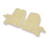 Alfombrillas de Velour adecuadas para Ford Transit Custom Furgoneta (2012-2023) - alfombras para coche - Premium color beige