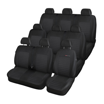 Fundas de asientos hechas a medida para Renault Trafic III Furgonetaeta (2014-....) para tres filas de asientos - E4