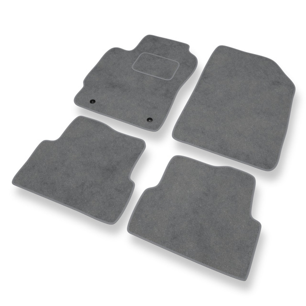 Alfombrillas de Velour adecuadas para Chevrolet Aveo II T300 Berlina (2011-2020) - alfombras para coche - Premium color gris