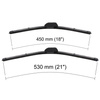 Escobillas limpiaparabrisas para la luna delantera para Fiat Punto II FL Hatchback, Furgoneta (2003-12.2010) - escobillas plana