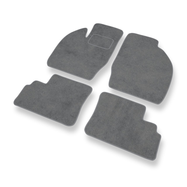 Alfombrillas de Velour adecuadas para Opel Agila A Hatchback (2000-2007) - alfombras para coche - Premium color gris