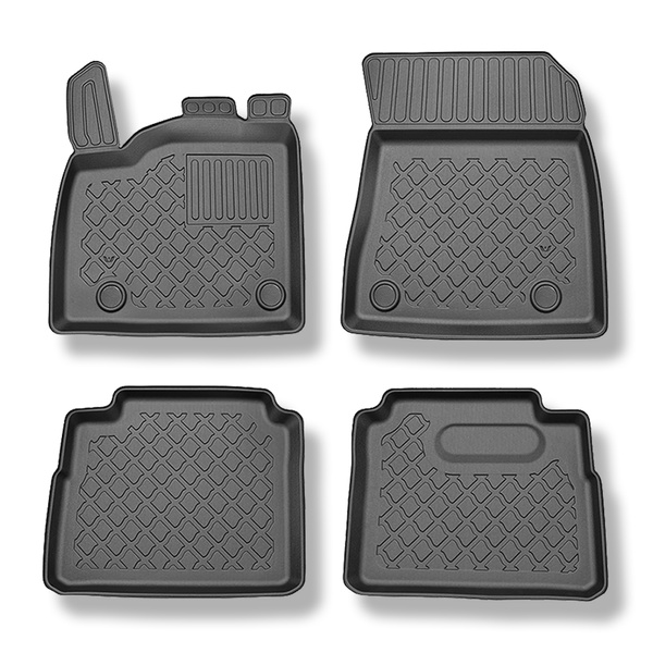Alfombrillas de TPE adecuadas para Nissan X-Trail IV e-Power SUV (09.2022-....) - sin la tercera fila - alfombras para coche
