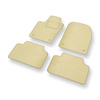 Alfombrillas de Velour adecuadas para Jeep Grand Cherokee IV SUV (2010-2021) - alfombras para coche - Premium color beige
