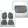 Conjunto de alfombrilla para maletero y alfombrillas para el interior del coche TPE para: Suzuki Jimny II GJ SUV (10.2018-2020)