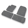 Alfombrillas de Velour adecuadas para Citroen Xsara Picasso Monovolumen (1999-2011) - alfombras para coche - Premium color gris