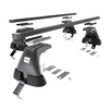 Portaequipajes de techo adecuadas para Audi A6 C8 Sedan (2019-....) - baca negra para coche - barras para techo de coche - sin puntos de montaje - acero