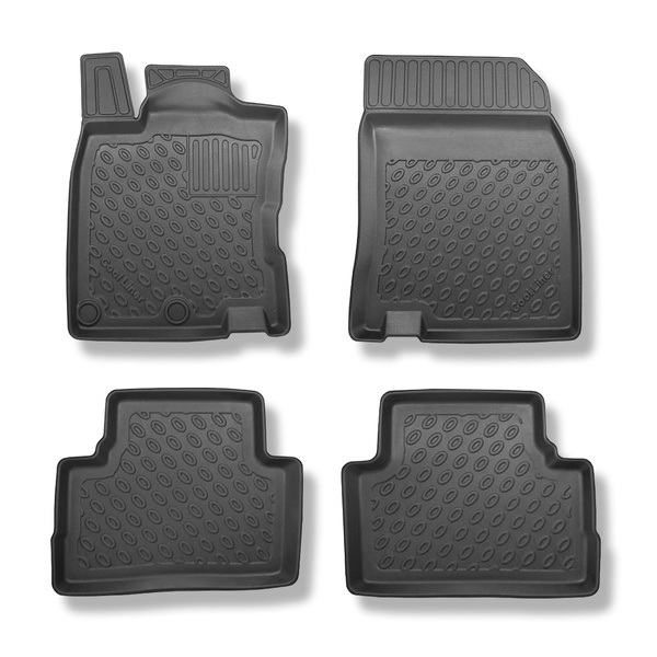 Alfombrillas de TPE adecuadas para Nissan Qashqai II J11 Crossover (02.2014-05.2021) - alfombras para coche