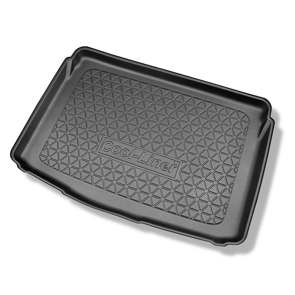 Alfombra para maletero adecuada para Kia Stonic SUV (10.2017-....) - Protector maletero - Alfombrilla maletero antideslizante - parte inferior del maletero; bajo / sin base móvil en el maletero; no adecuado para versión híbrida