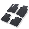 Alfombrillas de goma adecuadas para Fiat Panda III Hatchback (2012-....) - alfombras para coche - negro - 4 unidades