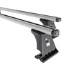 Portaequipajes de techo adecuadas para Renault Trafic III Bus (2015-....) - baca plata para coche - barras para techo de coche - puntos de montaje - aluminio