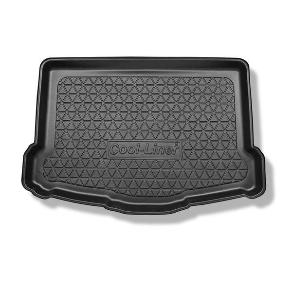 Alfombra para maletero adecuada para Nissan Qashqai II J11 Crossover (02.2014-05.2021) - Protector maletero - Alfombrilla maletero antideslizante - parte inferior del maletero con rueda de repuesto provisional (base doble sacada del maletero)